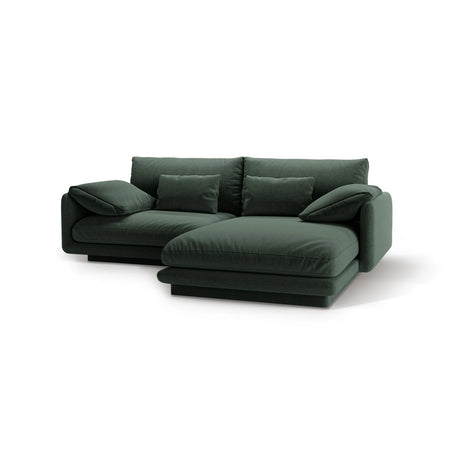 Torino Ecksofa, Rechte Seite, aus Strukturierter Stoff (Win75) in Moss Green, 220x170 cm – Bild 5