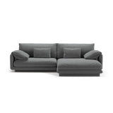 Torino Ecksofa, Rechte Seite, aus Strukturierter Stoff (Win89) in Dunkelgrau, 250x170 cm – Bild 1