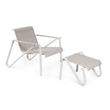 mindo 105 - Fußhocker aus Aluminium und Batyline-Stoff - ZEN ZONE Furniture