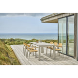 mindo 119 - Outdoor Stuhl mit Armlehnen aus Teakholz und Aluminium - ZEN ZONE Furniture