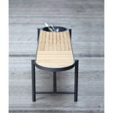 mindo 117 - Outdoor Sitzbank mit Schale aus Teak und Aluminium 180 cm - ZEN ZONE Furniture