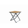 mindo 121 - Klappbarer Outdoor Tisch aus Aluminium und Bambus 75x75cm
