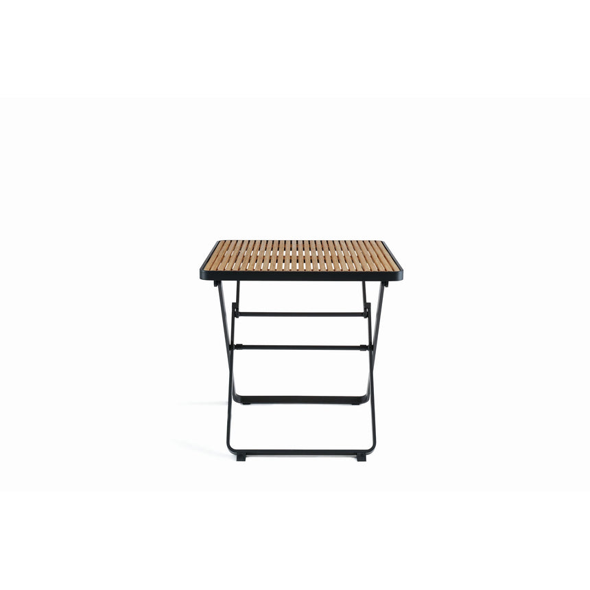 mindo 121 - Klappbarer Outdoor Tisch aus Aluminium und Bambus 75x75cm - ZEN ZONE Furniture