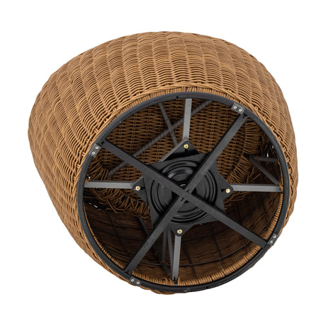 Roccas Loungesessel, Braun, Polyrattan - ZEN ZONE Furniture