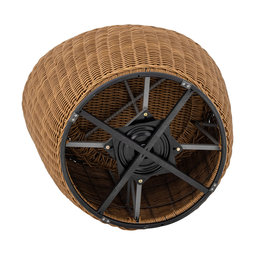 Roccas Loungesessel, Braun, Polyrattan - ZEN ZONE Furniture