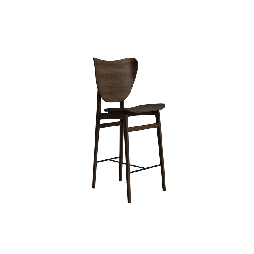 Barhocker Elephant aus Massivholz Eiche in Dark Smoked, ungepolstert, 46×52×101 cm – Bild 1