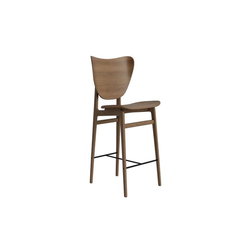 Barhocker Elephant aus Massivholz Eiche in Light Smoked, ungepolstert, 46×52×101 cm – Bild 1
