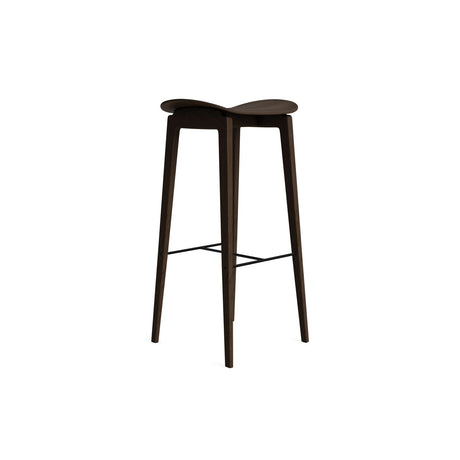 Barhocker NY11 ohne Rückenlehne aus Massivholz Eiche in Dark Smoked, ungepolstert, 40×35×75 cm – Bild 1