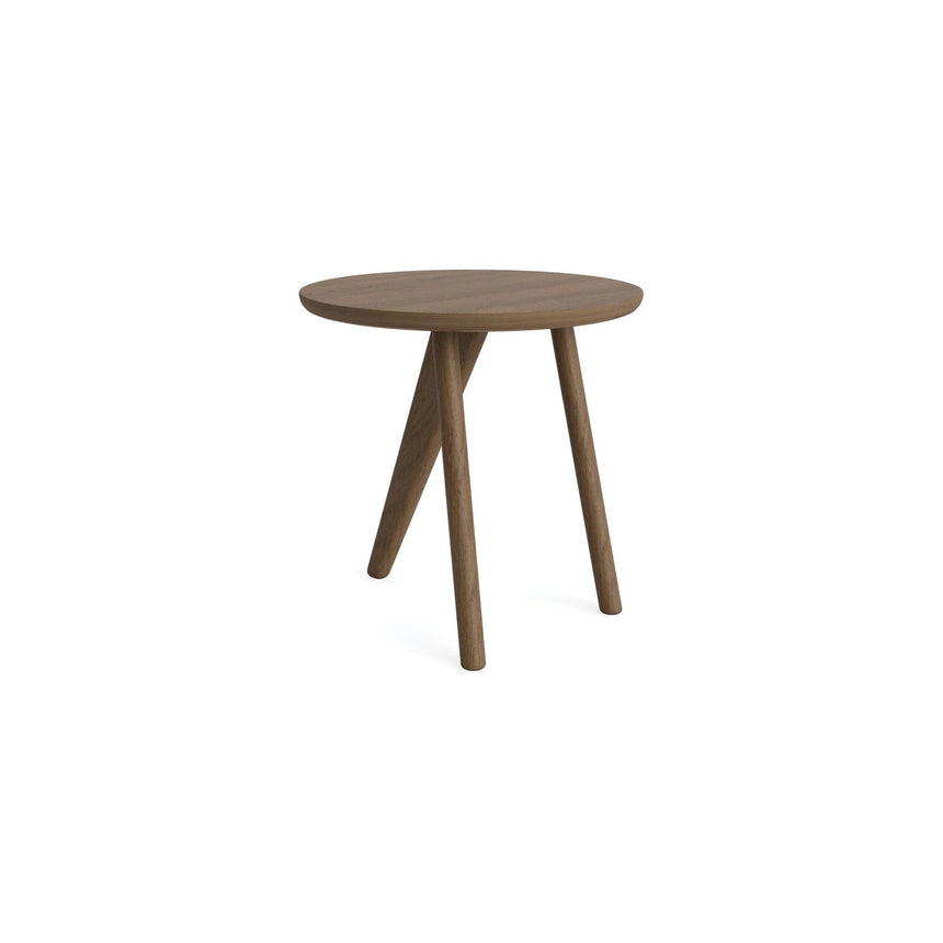 Beistelltisch Fin aus Massivholz Eiche in Light Smoked, 40×40x40 cm – Bild 1