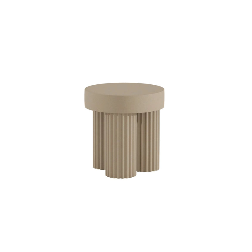 Beistelltisch Gear aus Beton, rund, 45×45×49 cm - ZEN ZONE Furniture
