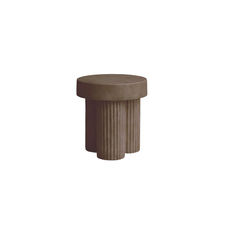 Beistelltisch Gear aus Beton, rund, 45×45×49 cm - ZEN ZONE Furniture