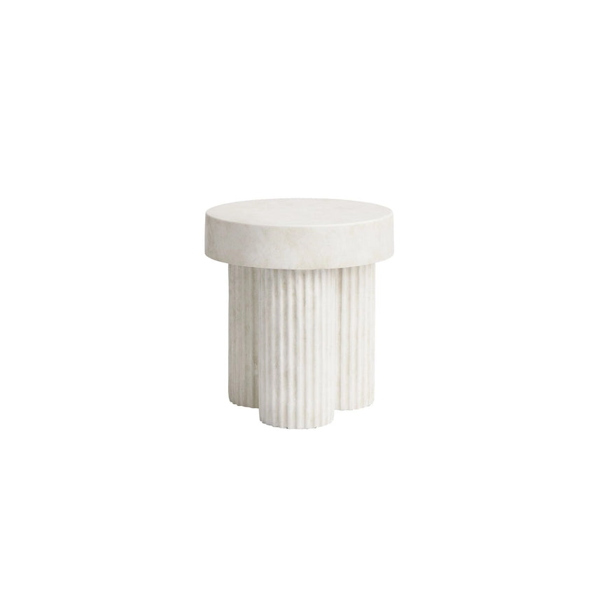 Beistelltisch Gear aus Beton, rund, 45×45×49 cm – Bild 1
