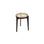 Beistelltisch Le Roi aus Massivholz Esche und natürlichem Rattan, 32,5×32,5×44 cm – Bild 1