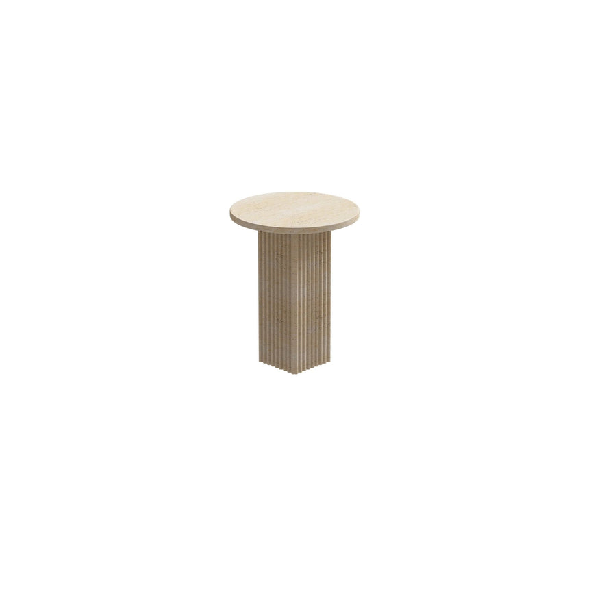 Beistelltisch SoHo aus Travertin, 40×40×50 cm – Bild 1