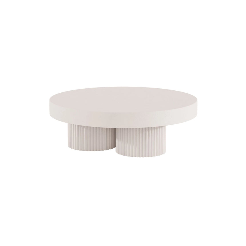 Couchtisch Gear aus Beton, rund, 120×120×39 cm – Bild 1