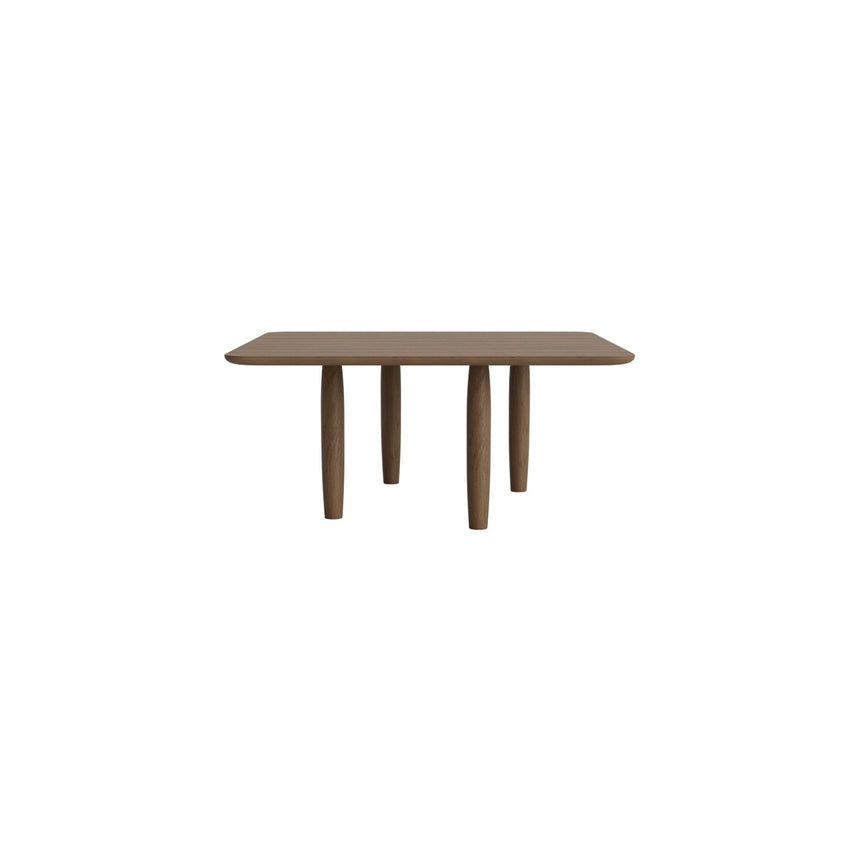 Couchtisch Oku aus Eiche in Light Smoked, 80×80×35,5 cm – Bild 1
