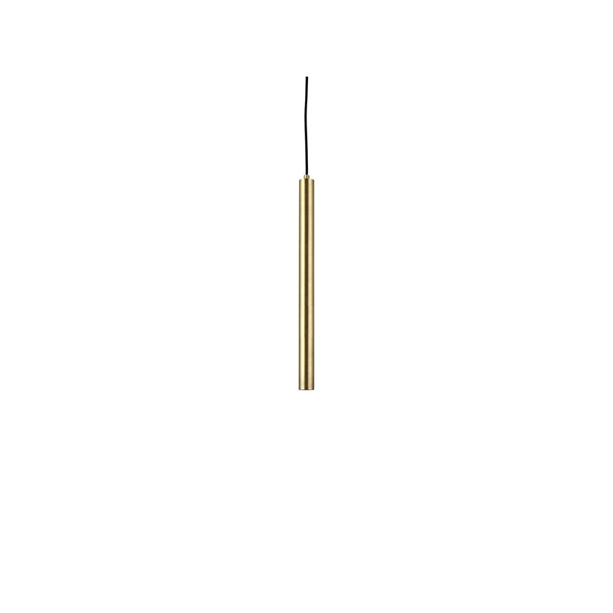 Deckenlampe Pipe aus Eisen in Messing, medium, 3,5×3,5×48 cm – Bild 1