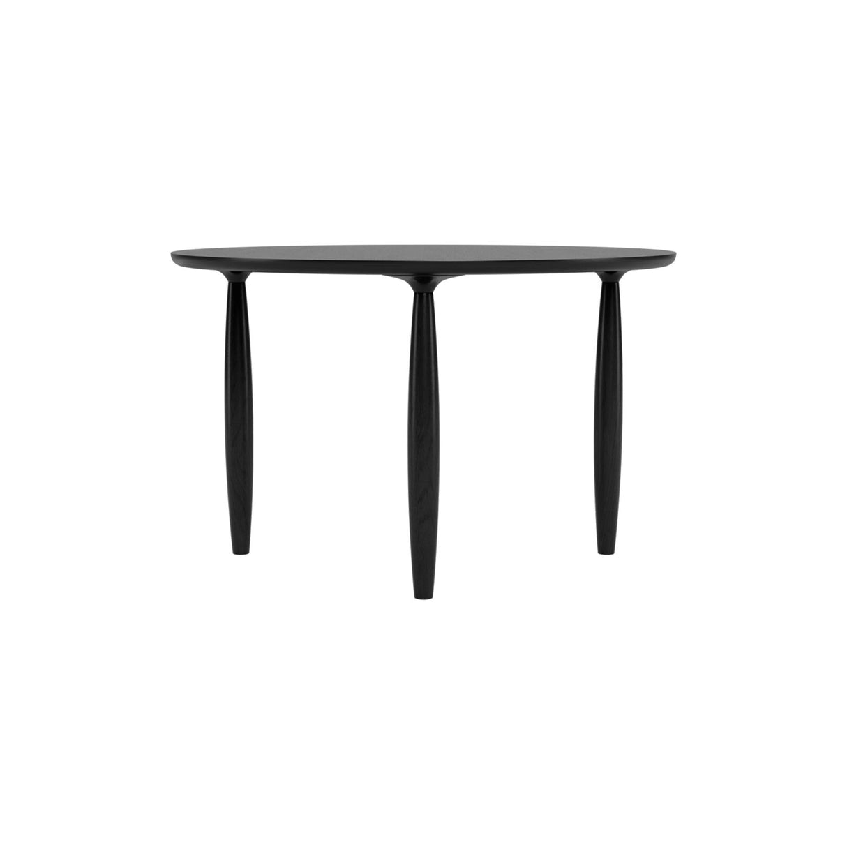 Esstisch Oku aus Eichenfurnier und Massivholz Eiche, rund, 120×120×74 cm – Bild 1