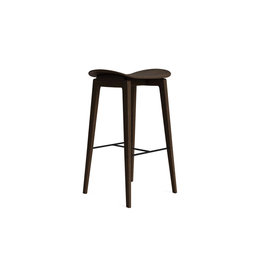 Hocker NY11 Counter aus Massivholz Eiche in Dark Smoked, ungepolstert, 40×33,5×65 cm – Bild 1
