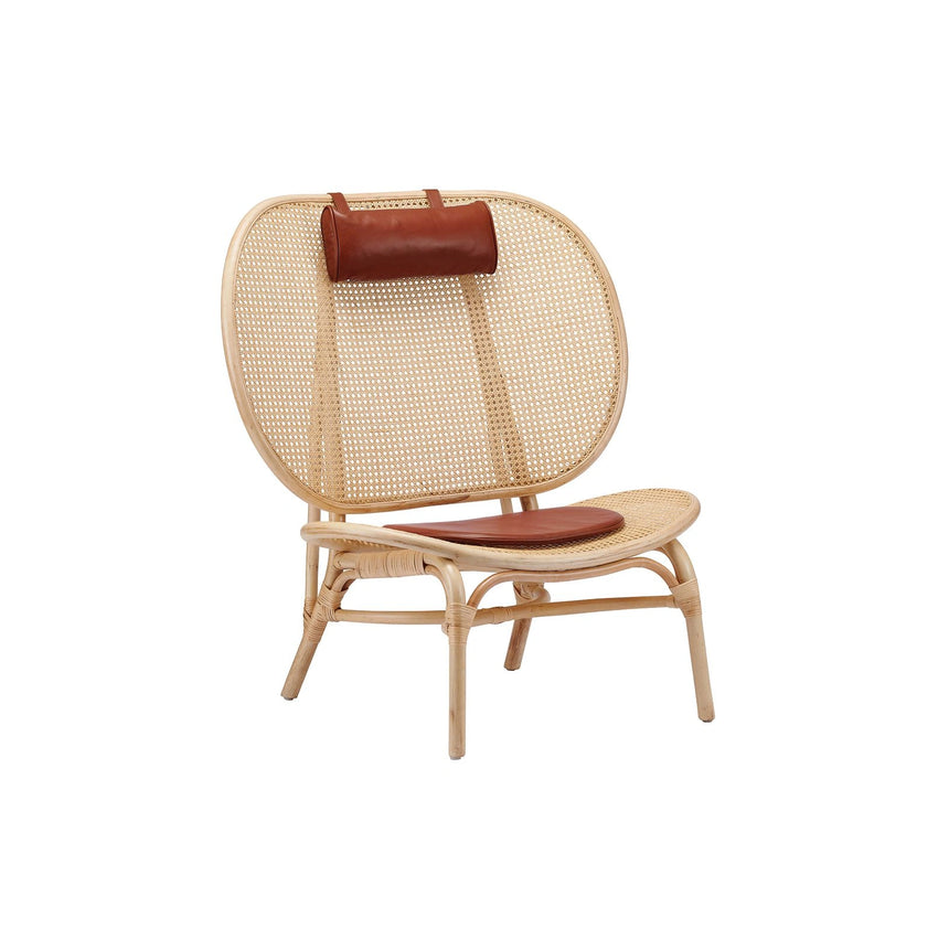 Sessel Nomad aus Bambus und Rattan in Natur, 90×77×100 cm – Bild 1
