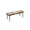 Sitzbank Le Roi aus Massivholz Esche und Rattan, 120×35×42 cm – Bild 1