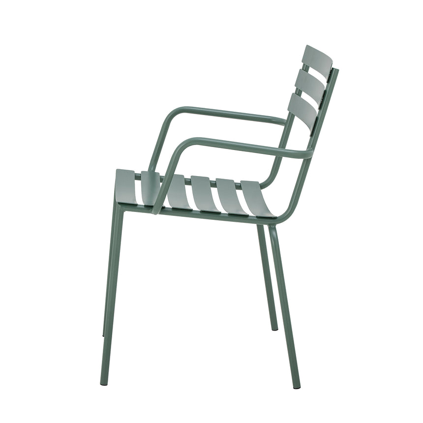 Monsi Gartenstuhl, Grün, Verzinktes Metall - ZEN ZONE Furniture