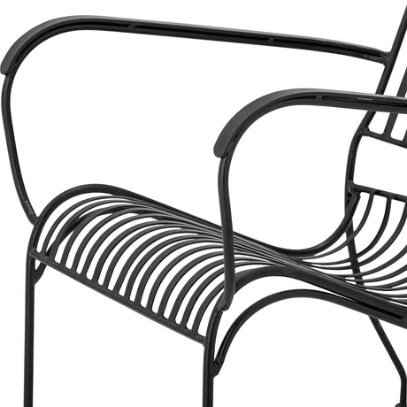 Marley Loungesessel, Schwarz, Metall - ZEN ZONE Furniture