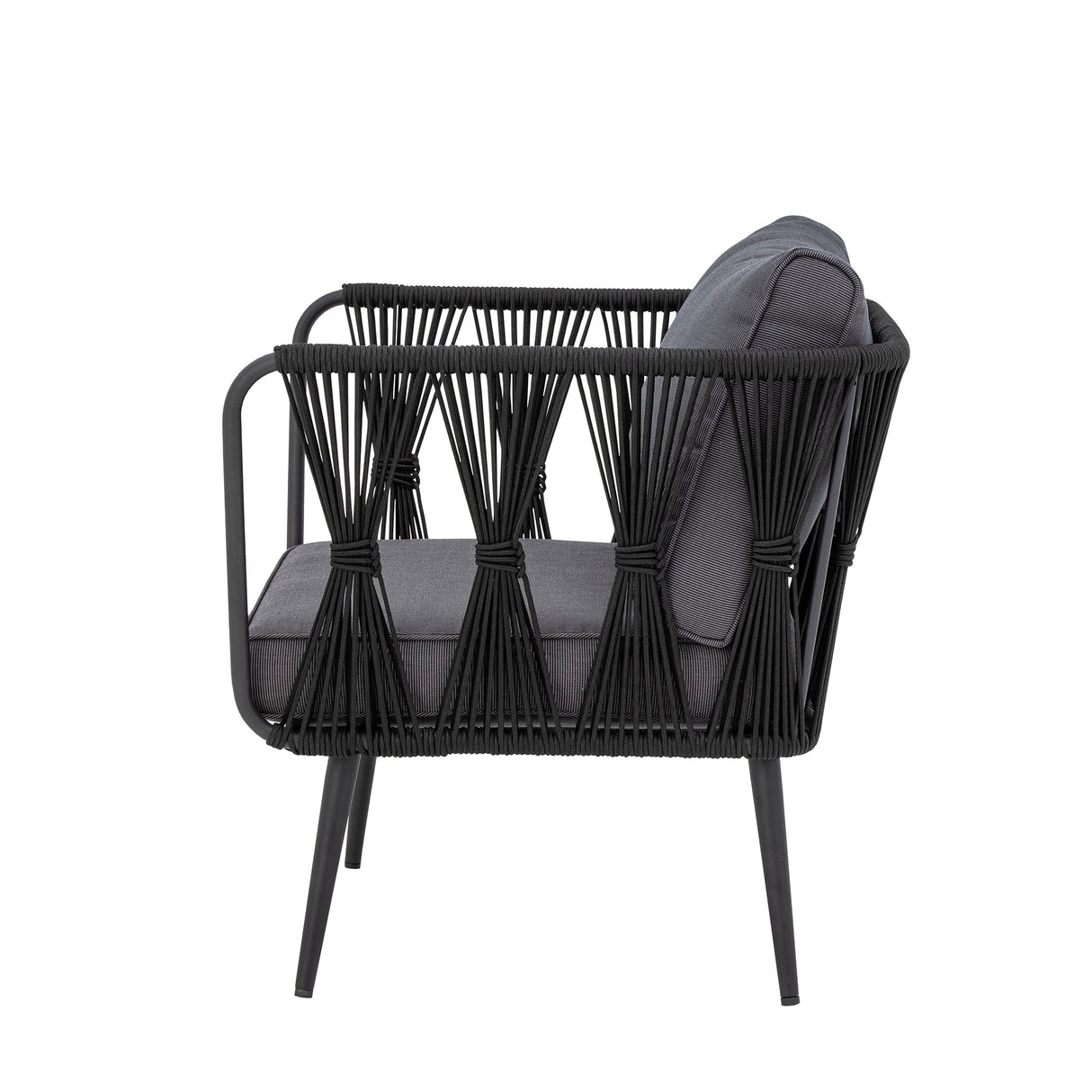 Pavone Loungesessel, Schwarz, Metall - ZEN ZONE Furniture