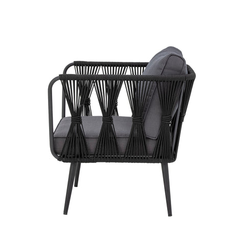 Pavone Loungesessel, Schwarz, Metall - ZEN ZONE Furniture