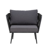 Pavone Loungesessel, Schwarz, Metall - ZEN ZONE Furniture