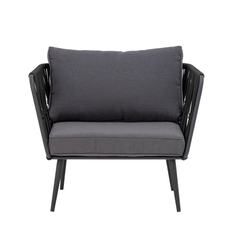 Pavone Loungesessel, Schwarz, Metall - ZEN ZONE Furniture