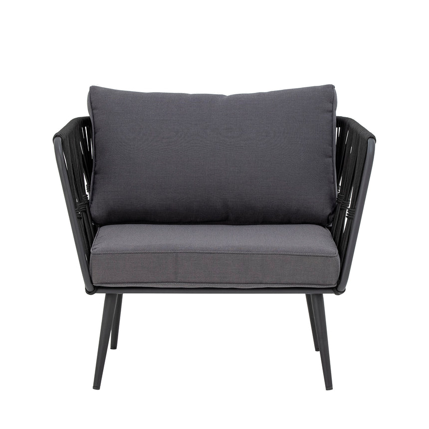 Pavone Loungesessel, Schwarz, Metall - ZEN ZONE Furniture