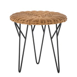 Roccas Couchtisch Klein, Braun, Polyrattan - ZEN ZONE Furniture