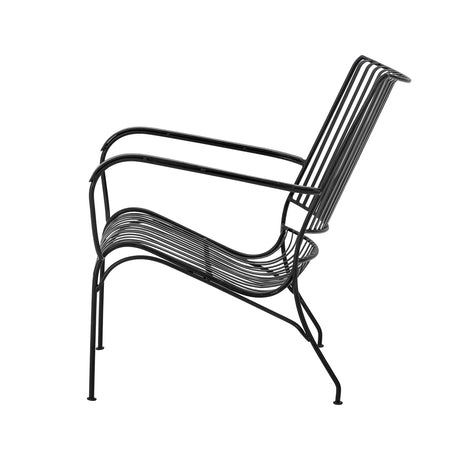 Marley Loungesessel, Schwarz, Metall - ZEN ZONE Furniture