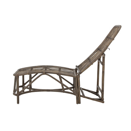 Dione Liegestuhl, Braun, Rattan - ZEN ZONE Furniture