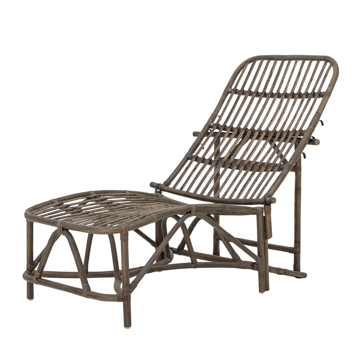 Dione Liegestuhl, Braun, Rattan - ZEN ZONE Furniture