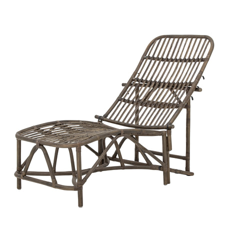 Dione Liegestuhl, Braun, Rattan - ZEN ZONE Furniture