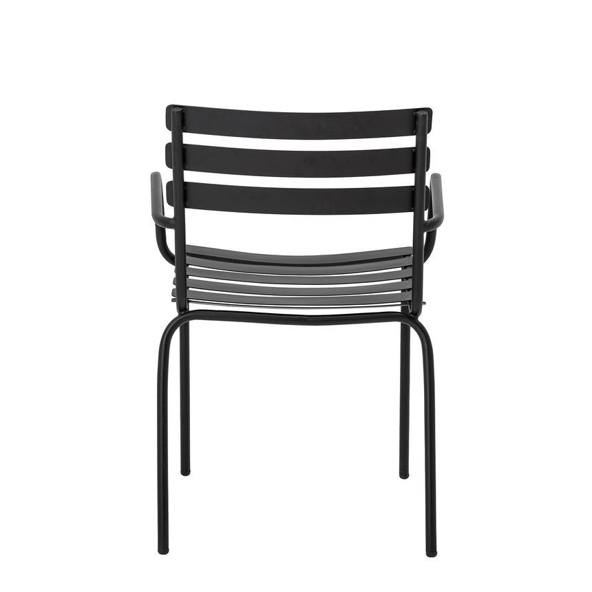 Monsi Gartenstuhl, Schwarz, Verzinktes Metall - ZEN ZONE Furniture
