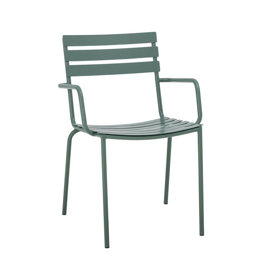 Monsi Gartenstuhl, Grün, Verzinktes Metall - ZEN ZONE Furniture