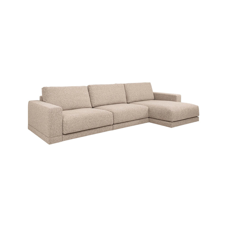 3,5-Sitzer Sofa Trentino mit modulare Lounge links oder rechts in cayenne brown, 344x170 cm von Richmond Interiors – Bild 1