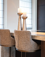 Barhocker Bolton in brown tweed als 2er-Set, 48x48x103 cm von Richmond Interiors – Bild 12