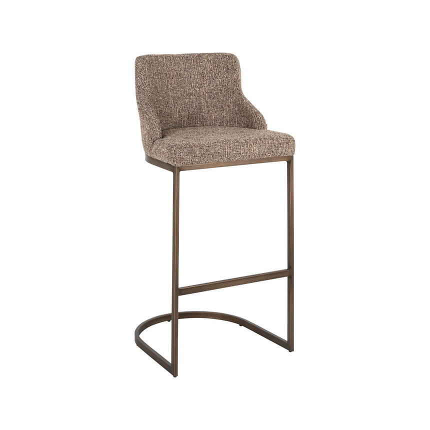 Barhocker Bolton in brown tweed als 2er-Set, 48x48x103 cm von Richmond Interiors – Bild 3