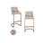 Barhocker Bolton in natural geo als 2er-Set, 48x48x103 cm von Richmond Interiors – Bild 1