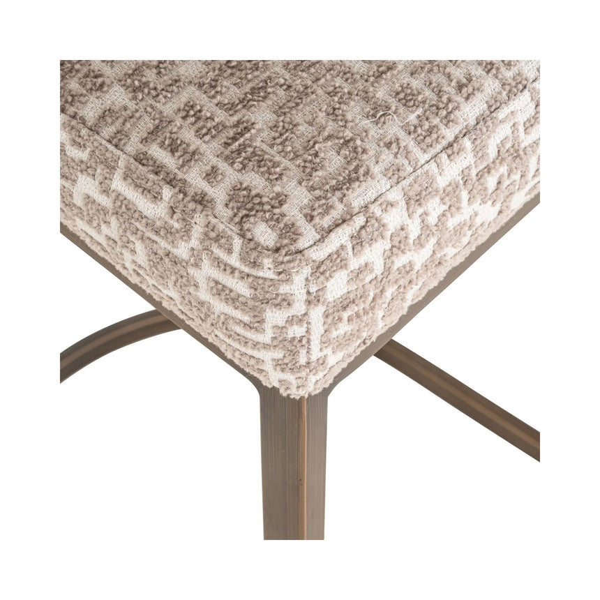 Barhocker Bolton in natural geo als 2er-Set, 48x48x103 cm von Richmond Interiors – Bild 7