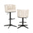 Barhocker Cheyenne in beige graffic, drehbar, 56x53x92 cm von Richmond Interiors – Bild 1