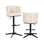 Barhocker Cheyenne in beige graffic, drehbar, 56x53x92 cm von Richmond Interiors – Bild 1