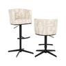 Barhocker Cheyenne in beige graffic, drehbar, 56x53x92 cm von Richmond Interiors – Bild 1