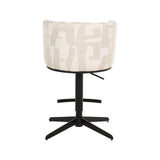 Barhocker Cheyenne in beige graffic, drehbar, 56x53x92 cm von Richmond Interiors – Bild 11