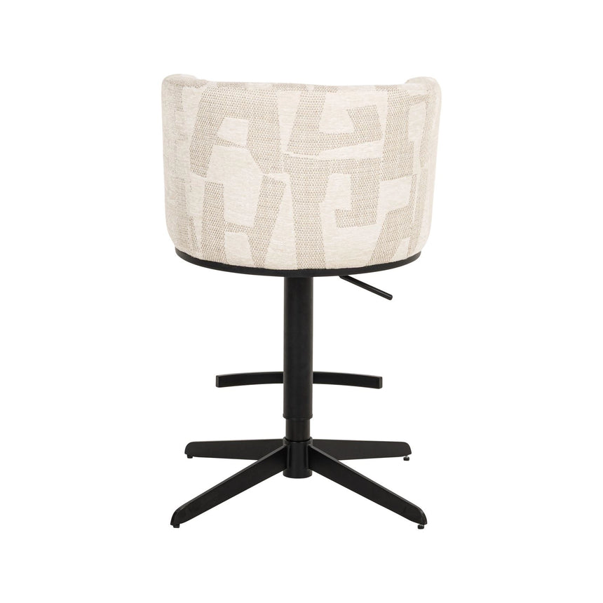 Barhocker Cheyenne in beige graffic, drehbar, 56x53x92 cm von Richmond Interiors – Bild 11