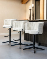 Barhocker Cheyenne in beige graffic, drehbar, 56x53x92 cm von Richmond Interiors – Bild 16